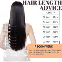Lsybeauty Thick Tape In Human Hair Extensions ,Seamless  Skin Weft Extensions ,Remy  Human Hair,Multicolor  Color,Silky Straight For Fashion Women  ,16-26inch ,Easy To Apply (1B#Natural Black ,50g 20pcs/Package) - S1 - Xem 6