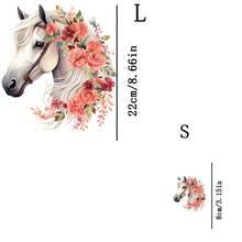 1 pièce / 2 pièces / 3 pièces Transferts à motif floral à repasser, convenant aux vêtements, t-shirts, masques, gilets, vestes, sweats à capuche, oreillers, jeans, sacs à dos, etc. Autocollants lavables de haute qualité