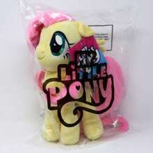 Hasbro (約 32cm) My Little Pony 彩虹小馬 12 英吋官方授權毛絨娃娃，柔軟彩色填充玩偶附可穿戴配件 | 驚喜開箱禮物，適合女孩，激發想像力 - 小蝶 - 查看 10