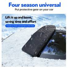 Magnetic Car Windscreen Covers,Front Window Screen Windshield Frost Sun Shade - Default - View 9