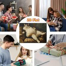 1 Caja (1000 piezas) Rompecabezas plano 2D para adultos con piezas de gato gordo, mejora la coordinación mano-ojo, regalo educativo para Halloween, Acción de Gracias, Navidad, Año Nuevo, Día de San Valentín, para mayores de 14 años, juego de rompecabezas avanzado para adultos