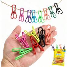 10pcs Metal Bag Clips - Compact & Portable Food Freshness Sealers - Multicolor - View 1