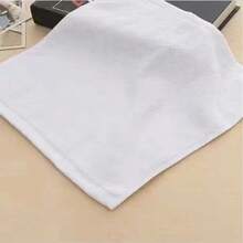 4pcs Solid Fabric Hand Towel, Used For Daily Cleaning, 25 * 25cm/9.84in * 9.84in Pure White Small Face Towel, Multifunctional Household Towel - White - View 7