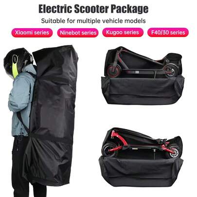 Upgraded Electric Scooter Storage Carrying Bag, 600D Oxford Cloth With Reflective Stickers, Convenient Handled Storage Pouch With Fixed Handle, Suitable For Xiaomi M365/Pro, Ninebot, Kugoo And Other Scooters