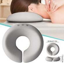2PCS U Shape Massage Table Cradle Face Down Pillow Head Rest Cushion Pad Accessory - Grey - View 1