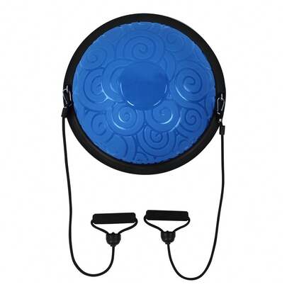 Thicken Explosionproof Balancing Half Ball Trainer Yoga Pilates Fitness Exercise Equipment (Blue)