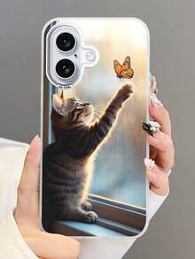 1 pieza Funda de teléfono personalizada de piel negra compatible con Apple 16 Pro Max/17 Pro Max/17 Air/17/16 Plus, S25 Ultra/S25 Plus/S25, Redmi y otros modelos - Negro - Ver 4