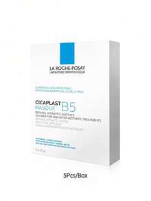 La Roche-Posay 理肤泉 CICAPLAST B5 多效修护面膜，1 片装 - 经皮肤科医生测试的舒缓配方，蕴含泛醇 B5 和甘油，有效修护肌肤屏障，减少泛红/干燥/刺激，无香料，无防腐剂，旅行装单片装，适合敏感/受损肌肤，日常紧急护理 - B5 - 查看 7