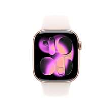 Apple Watch Series 11 GPS 智能手表推出睡眠评分 | 长达 24 小时的电池续航时间 | 醒来即可查看睡眠评分 | 关注睡眠呼吸暂停 | 使用 ECG 应用程序追踪您的心跳 | 使用心率应用程序随时掌握脉搏 | 周期追踪让您无需上厕所 | 获取追溯排卵期估算 | 测量您的血氧。这是一项令人惊叹的创新 - 玫瑰金 - 查看 10