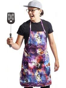 Delantal ajustable con bolsillos Funny Guy Mugs - Delantal de taco - Ver 5