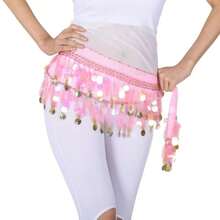 Femei dans burtă șal eșarfă accesorii curea fustă cu monede de culoare aurie dans buric monede lanț talie - Multicolor - Vizualizare 13