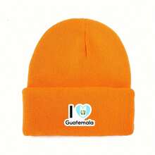 Abulen Guatemala Style Unisex Winter Knit Hat - Thickened Warm With Pom Pom, Lightweight Elastic Stretch Design, 6 Colors Available (Black/White/Brown/Blue/Orange/Grey), Cold-Proof Headwear - Trắng - Xem 8