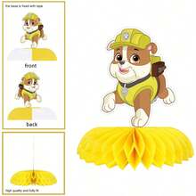 Paw Patrol Paw Patrol 7pcs Of Dog Patrol Team Honeycomb Ornaments, Party Supplies, Birthday Honeycomb Ball Table Decoration, Suitable For Birthday Parties, Party Small Gift Decoration (Random Style)