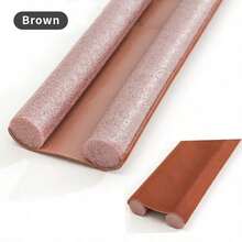 1/2pcs Under Door Draft Stopper 36.6in Adjustable & Cutable Upgraded Stripping Windproof Bottom Door Gap Filler & Seal Under Door Sweep Weather Stripping For Block Noise, Sound, Hot Air, Light, Wind