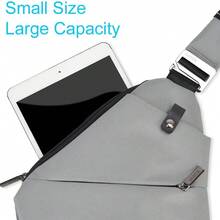 Bolso bandolera, mochila casual de día, mochila de hombro negra, ligera, antirrobo, para deportes al aire libre, viajes, senderismo, gris, mochilas bandolera