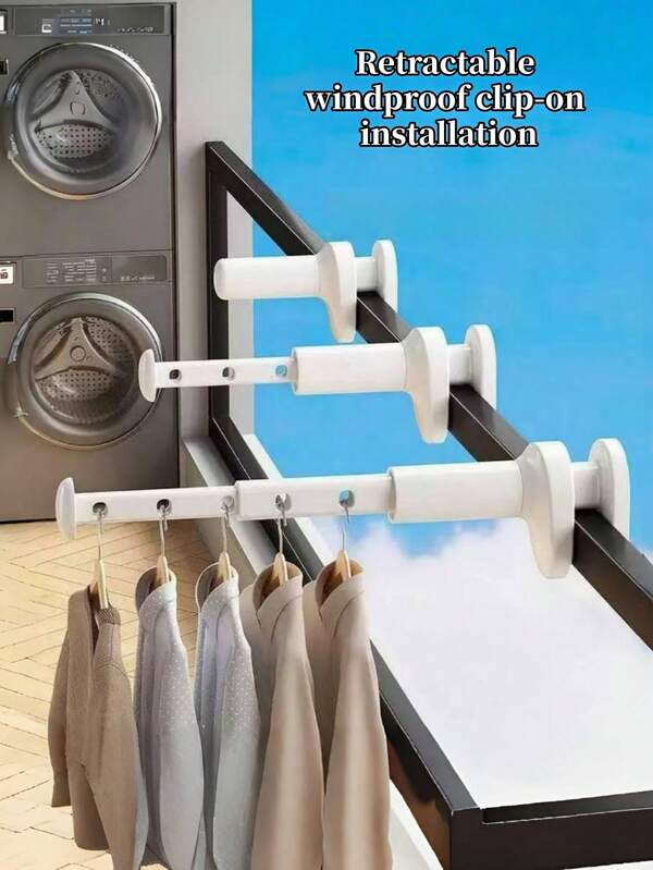 Percha plegable portátil para viajes y habitaciones de hotel, tendedero retráctil para interiores, sin necesidad de taladrar, organizador de almacenamiento plegable