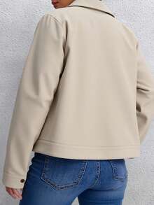 Women Overcoats - Beige - View 3
