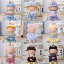 Ropa de muñeca de 6.69 pulgadas, compatible con Labubu, 1 juego de decoración adecuado para muñecas de 6.69 pulgadas, accesorios lindos de BuLabu, para jugar y exhibir (zapatos y muñecas no incluidos)