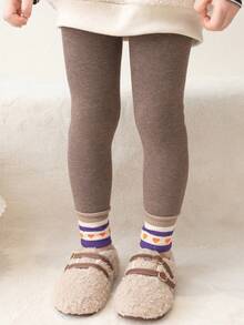 1 件女婴加厚保暖舒适打底裤，秋冬 - 彩色 - 查看 4