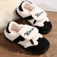 Women's Snow Boots Fuzzy Comfy House Shoes Fluffy Slippers Memory Foam For Indoor Outdoor Bedroom Fall - 黑色 - 查看 5