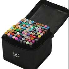 Múltiples colores de rotuladores de alcohol, set de 168/120/80/60/48 colores de rotuladores de alcohol de doble punta, incluye alfombrilla impermeable, rotuladores de arte a base de alcohol con punta biselada y de pincel, gran paquete de valor para estudiantes en clase de arte - recargables