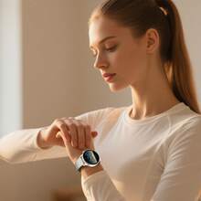 Smart Watch (Answer/Make Calls)SMS Reminder, Smart Watche With 1.32" AMOLED HD Full Screenhigh For Women Men, Women's Elegant Round Watch Built-In GPS, Fitness Tracker 50+ Sports Modes/Heart Rate/SpO2/Sleep Monitor/Women's Health/Step Counter/Compass/Custom Watch Face, IP68 Waterproof, Fashion Women Smartwatch For Android IOS Gifts For Women