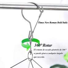 EstiloTendenciaGoteo Colgadero Tendedero De Calcetines Y 40 Clip - Con Clips De Pinzas Para La Ropa De Acero Inoxidable Estantes De Secado De Ropa Colgador De Metal PortáTil Pinzas Para Calcetines Bufanda (Plata)Calidad PremiumVersióN Mejorada - 10 Clip 2 pieza - Ver 2