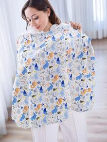 1 Piece Of Baby Pattern Breastfeeding Cover Suitable For Outdoor Use - Multicolor - View 12