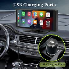 10.26-Inch Car Multimedia Video Player, Supports Wireless CarPlay And Wireless Android Auto, Portable Universal Car Display Monitor With Camera