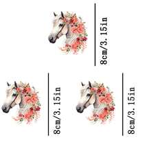 1 pièce / 2 pièces / 3 pièces Transferts à motif floral à repasser, convenant aux vêtements, t-shirts, masques, gilets, vestes, sweats à capuche, oreillers, jeans, sacs à dos, etc. Autocollants lavables de haute qualité