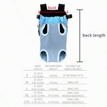 宠物背包，透气网眼狗/猫背包，适合中小型宠物，便携式户外旅行包