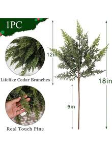 9FT/6FT Artificial Cedar Christmas Garland Real Touch Realistic Soft And Thickness Garland Faux Full Greenery Holiday Garland For Mantel, Fireplace, Front Door, Indoor Outdoor Xmas Decoration- Home Winter Holiday Party Decor Home Decor Christmas Decorations Room Decor