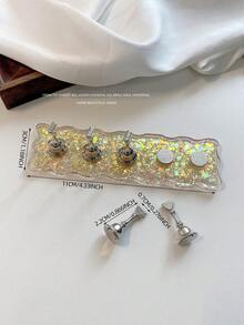 Paleta de arte de uñas con rhinestones acrílicos, lámina de oro, soporte para pinceles, puntas de práctica de uñas, cuentas de cristal de resina y decoración de flores láser - Kit DIY para salón en casa, novia, San Valentín, madre, hermana, novia