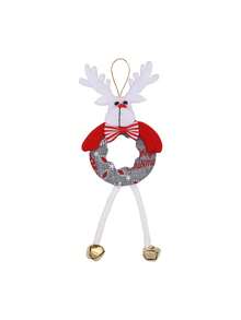 1pc Christmas Tree Hanging Ornament Decoration, Santa Claus & Five-Pointed Star Accessories, Small Pendant Bells, Party Atmosphere Decor, Home Decor, Christmas Gift, Valentine's Day, Suitable For Holiday Elements, Souvenirs, Gifts, Decorations, Restaurant & Living Room Decor