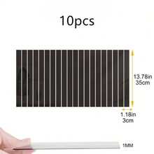 10pcs Self-Adhesive Long Stripe Mirror Wall Stickers, 1.18*13.78 Inches(3*35cm) D Removable, Cut Acrylic Frameless Mirror Decorations For Home Living Room Bedroom DIY Decoration (Silvery/Golden/Black)