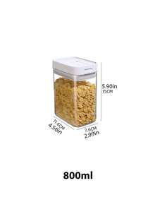 1 件/2 件食品密封罐厨房谷物储物罐零食坚果储物盒冰箱保鲜塑料罐单层折叠购物袋铝箔午餐袋手提袋，厨房储物盒，橱柜盒，食品储物盒，香料盒，糖盒，咖啡盒，家居装饰，送给朋友的礼物，冰箱储物盒。 - 白色 - 查看 14