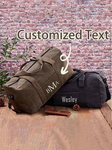 Anpassade reseväskor med personlig text, resväskor med marskalkar, reseväskor med brev, gymväskor, presenter till män, presenter till marskalkar, reseväskor för män är lämpliga för resor och semester dagligt bruk - Multifärgad - Visa 3