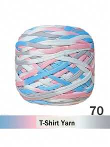 2/1 pieza Hilo de camiseta degradado, grande 300g/unidad - 2cm de ancho, hilo tejido de punto, suave y versátil para manualidades DIY, usado para ganchillo y tejido de bolsos, cojines, muñecas, mantas de almacenamiento, zapatillas, proyectos de ganchillo artesanal, disponible en múltiples colores, hilo multicolor, hilo de poliéster, hilo acrílico, hilo de ganchillo, hilo para manualidades, bolas de hilo vibrante, material de manualidades versátil, accesorios y suministros de tejido