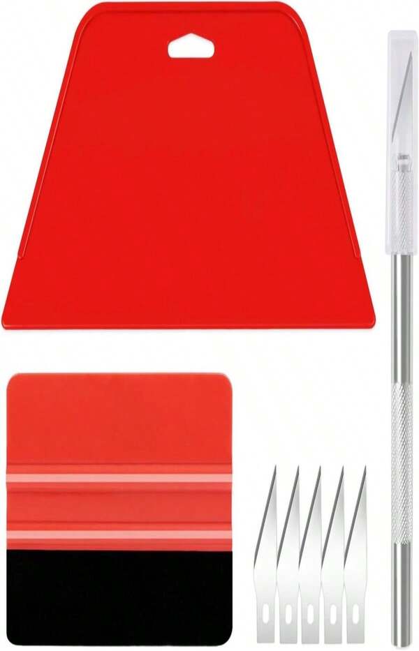 WRAPXPERT Wallpaper Smoothing Tools,Wallpaper Tool Kit With Squeegee Smoother,Seam Roller,Wallpaper Brush For Wallpaper Hanging,Contact Paper,Vinyl Application,Wallpaper Paste