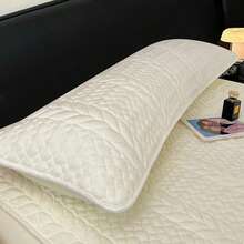 1 față de pernă din pluș cu model geometric, culoare solidă, față de pernă lungă, matlasată din catifea lapte, groasă, pentru cupluri (fără inserție de pernă), moale ca mătasea, prietenoasă cu pielea, caldă și confortabilă, lavabilă la mașină, potrivită pentru dormitor, cameră de oaspeți, cămin, se potrivește cu paturi twin, duble, queen-size, culoare solidă, cadou ideal de Crăciun