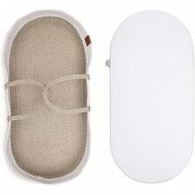 Cambiador para Bebé 100% de Algodón.Incluye Canasta, Colchón y Forro de Algodón Orgánico Impermeable - 1 - Ver 2