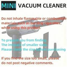 Cordless Vacuum Cleaner Small - Desktop Dust And Debris Remover - Computer Cleaning Kit Car Vacuum Cleaner Super Powerful Large Suction Car Multi-Scene Use Mini Handheld Multi-Function Portable High-Power Cordless Vacuum Cleaner For Car And Home, Dual Batteries, Handheld Portable Design, Used To Clean Car/Office/Home/Computer/Decoration - màu đen - Xem 3