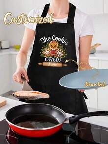 1pc Custom Fashion Nail Polish Printed Apron,For Home Cooking Baking BBQ DIY Use,Dad Father Men Women Custom Name Logo,Chef Cooking Kitchen Apron,Personalized Kitchen Apron,Custom Logo Name Chef Cooking Apron Perfect For Mom Husband Girlfriend Boyfriend Father's Day,Mother's Day,Birthday Anniversary Graduation Wedding Love Unique,Home Harmony