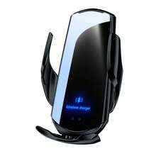 AmSengo 15W Qi Automatic Induction Wireless Car Charger Suitable For Wireless Charging Enabled Smartphones, Compatible With IPhone 16/15/14/13/12/11, Galaxy Series, Phone Holder, Back Induction Unlock, Smart Charger Over-Temperature Protection, Short-Circuit Protection, Over-Charging Protection, Front Body Protection, Easily Handle Complex Road Conditions, Suitable For Cars, Can Be A Holiday Gift Car Accessories - 黑色 - 查看 11