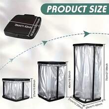 Support pliable portable pour sac poubelle, poubelle extérieure extensible, convient pour l'intérieur et l'extérieur, le camping-car, le pique-nique, la cuisine, les accessoires de camping à la maison