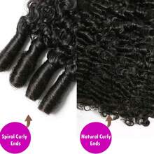 Burmese Curly 13x4 Full Lace Frontal Wigs Human Hair 250% Density Water Wave For  Women Wet And Wavy Pre Plucked HD Lace Front Wigs Human Hair With Spiral End Natural Color - Natural Black - 查看 4