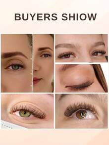 VP 500 Fans Brown Premade Fan Lash Extensions 4D/5D/6D/8D/10D Thin Pointy Base 500 Fans Loose Promade Volume Lashes Makeup Cilio - D - View 7