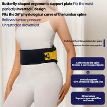 New Lumbar Disc Support Design, Supportive Fixed Waist Belt To Protect Daily Waist, Breathable Mesh Waist Support