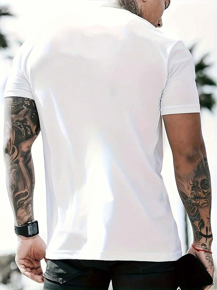 Men T-Shirts - 白色 - 查看 2