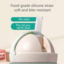 1 pieza Taza con pajita anti-atragantamiento de 250ml/8.45oz, Botella de agua con bola de gravedad para niños de 1+ año, Nueva taza de entrenamiento, Material de PC, a prueba de fugas y anti-caída, Bebida de 360°, Botella de agua de entrenamiento de crecimiento - Multicolor - Ver 6